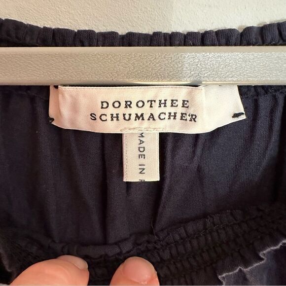 Dorothee Schumacher cotton navy blouse XS - Picture 6 of 7